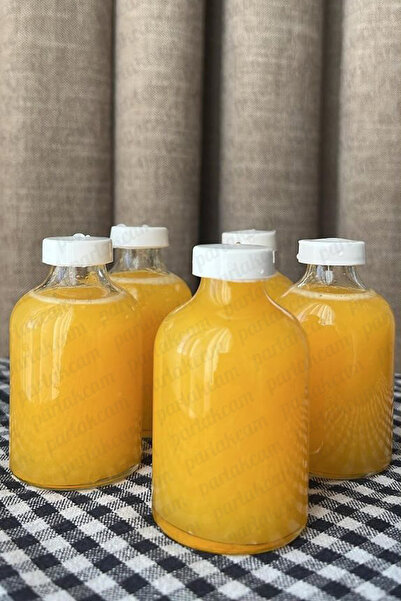 parlakcam Shot Detox 6 Pcs Ginger Bottle - Leak Proof Plastic Cap, Multi-Purpose (50ml)