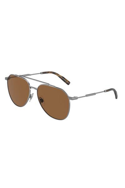 Dolce&Gabbana Dolce & Gabbana Man Pilot Sunglasses- Dg 2296 - Lense Size:58mm - Gunmetal
