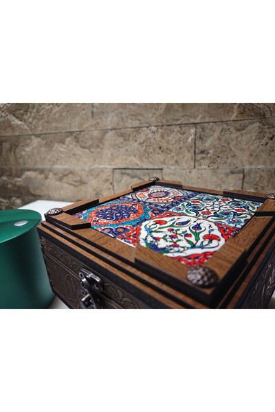 Lazerlimazerliişler AHŞAP ÇİNİ DESENLİ KUTU