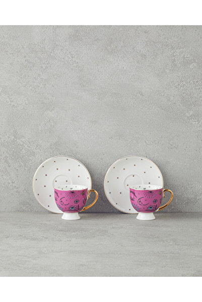 English Home Talisman Magic New Bone China 4 Parça 2 Kişilik Kahve Fincan Tak...