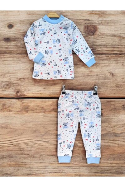 KİDOO BEBE 100% Cotton Baby Pajamas Set of 2 - Digital Printing