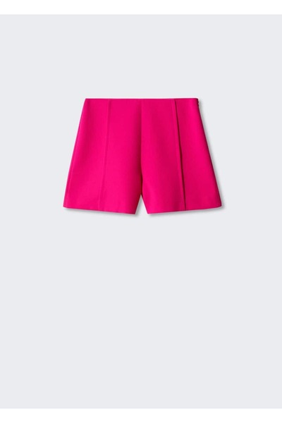 MANGO Woman Yüksek belli düz kesim şort
