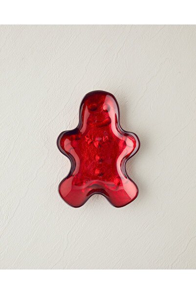 English Home Gingerman Red Snack Bowl Glass - 17 cm