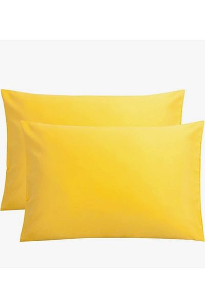 GERCELLA 100% Cotton (Cotton) Yellow (50X70Cm) Pillow Cover