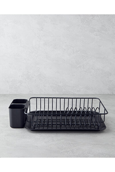 English Home Dolores Metal Bulaşıklık 42x28 cm Siyah
