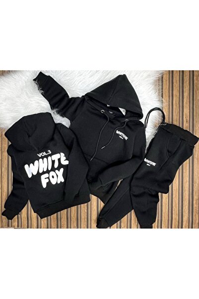 LUNAVISTA Set de trening pentru copii oversize cu imprimeu White Fox - Unisex