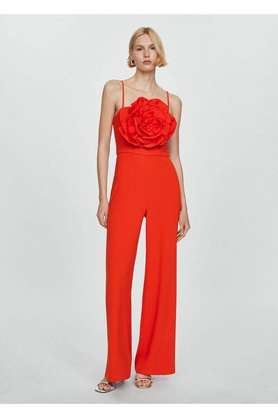MANGO Woman Maxi Floral Jumpsuit