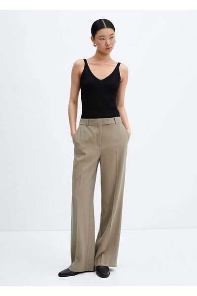 MANGO Woman V-neck knit blouse