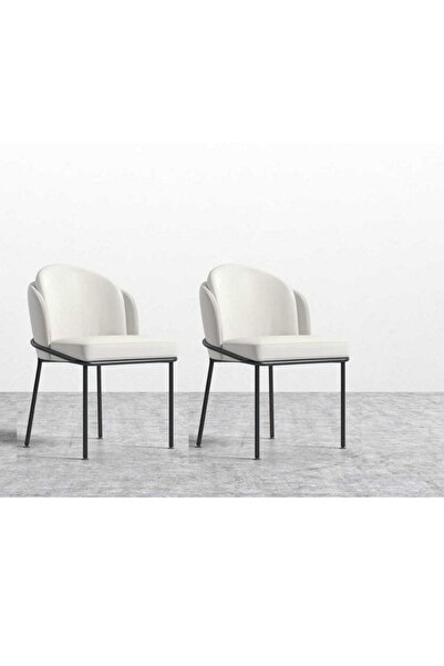 BiSandalye 2'li Mutfak Sandalyesi Salon Sandalyesi Yemek Odası Sandalyesi Baby Face Papel Sandalye