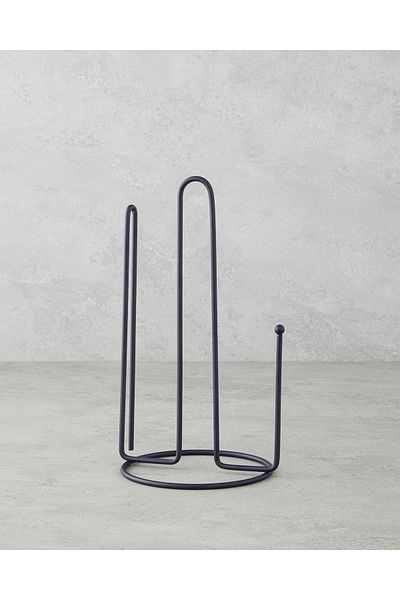 English Home 27.5 cm Black Jimena Metal Paper Towel Holder Kitchen Utensil