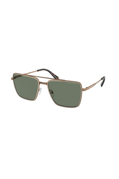 Michael Kors Man Square Sunglasses- Mk 1154 - Lense Size:58mm - Shiny Gold