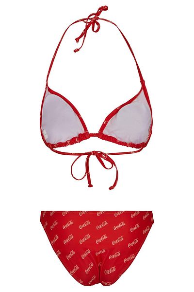 Merchcode Damen Ladies Coca Cola Logo Aop Bikini