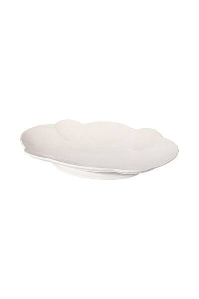 Dania Porcelain Service Plate White 64x39cm