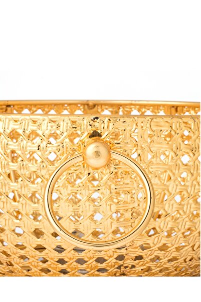 Bin shihoon Round Food Warmer Buffet Warmer With Lid And Stand In Luxurious Golden Design