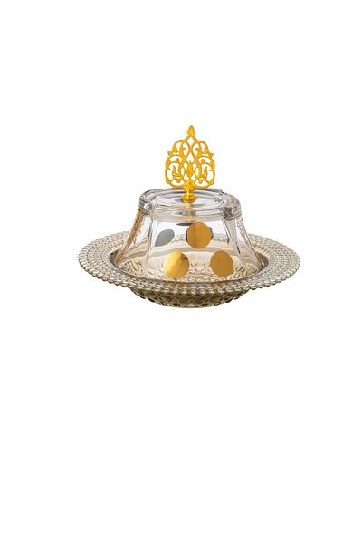 Byblos Tamreya With Date Cover And Sweets Made Of Glass And Turkish Manufacture
