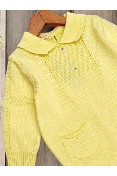 Zeni Unisex erkek kız bebek triko orme çoraplı tulum