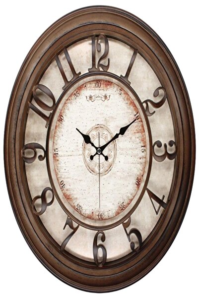 Genel Markalar Galaxy Duvar Saati Premium Ceviz Kasa 1965-V