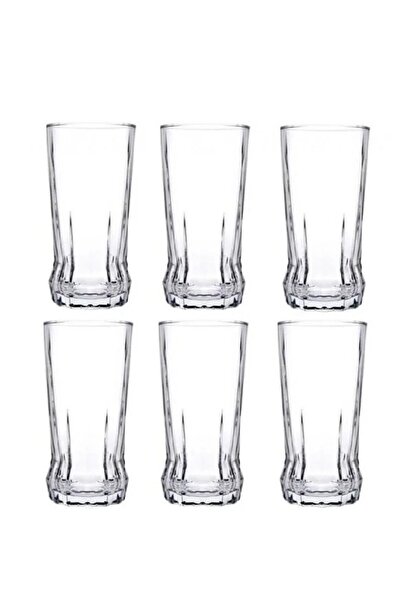 Dania مجموعة من 6 أكواب زجاجية شفافة للعصير والماء، متعددة الأغراض، سعة 285 مل