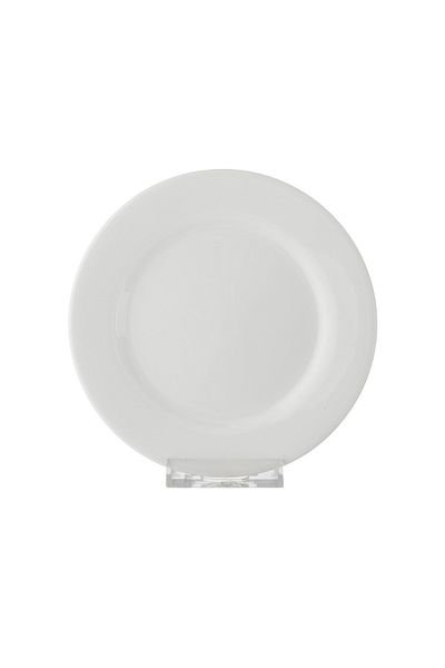 Dania A set of white porcelain plates for fruits and sweets, 15 cm, 12 pieces