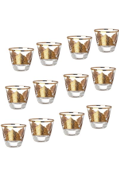 Dania A set of 12 Turkish-made Arabic coffee cups with elegant and unique designs