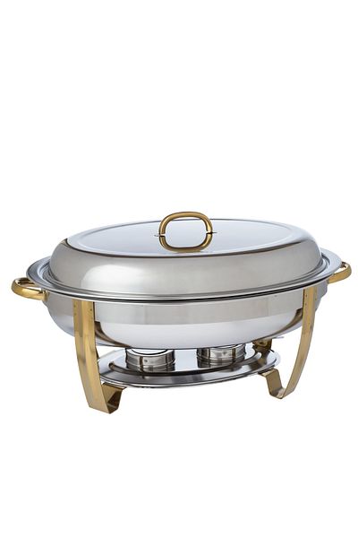Dania Buffet plate and warmer for eating and keeping hot with a warming candle base