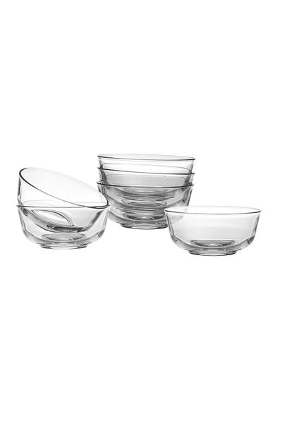 Dania Glass yogurt set for sweets and nuts, 6 pieces