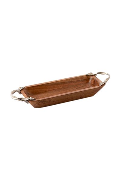 Dania Serving Bowl Brown/Silver 35x14x6cm