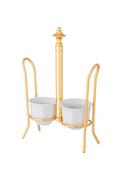 Dania Double Arabic coffee Cup Holder In Gold