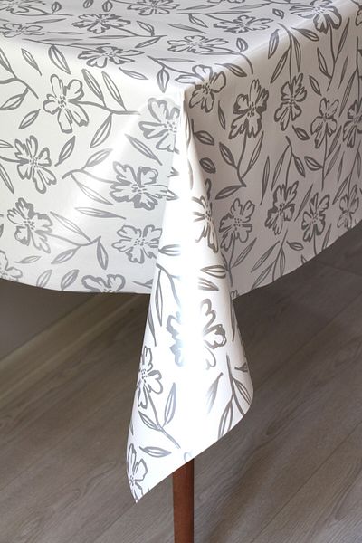 DDHOME Fiber Lined Erasable PVC Oilcloth Tablecloth