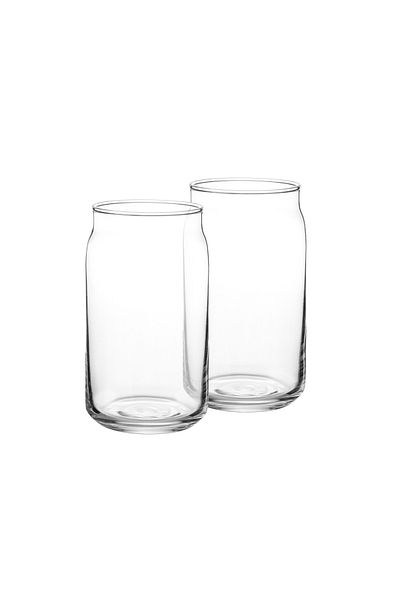GREEN APPLE A set of 6 multi-use glasses for water, juice, & soft drinks, made of clear glass, capacity 476 mm.
