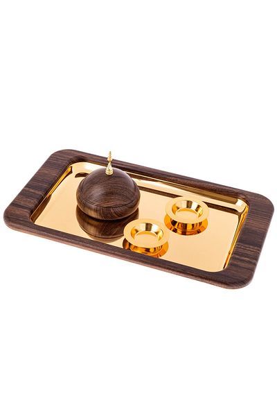 Dania Luxurious Tamreya set with 2 stainless steel bowls of 4 pieces