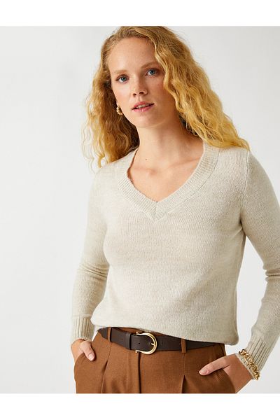 Koton Women's Stone Sweater 3WAK90075HT