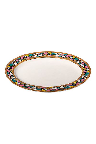 Dania Service Plate Multicolour 37x27cm