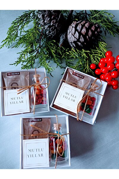 HappyDay Tasarım Organizasyon Yılbaşı Hediyelik 1 Adet Kahve Draje Seti