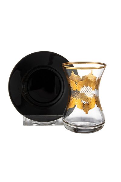 Byblos Tea cup set, 12 pieces, 6 saucers + 6 cups