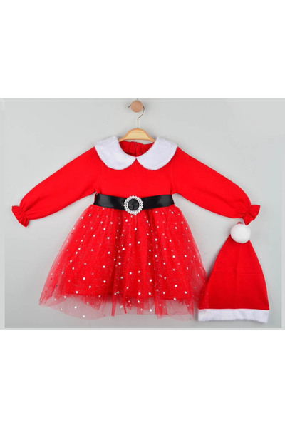 kız çocuk yılbaşı noel elbise