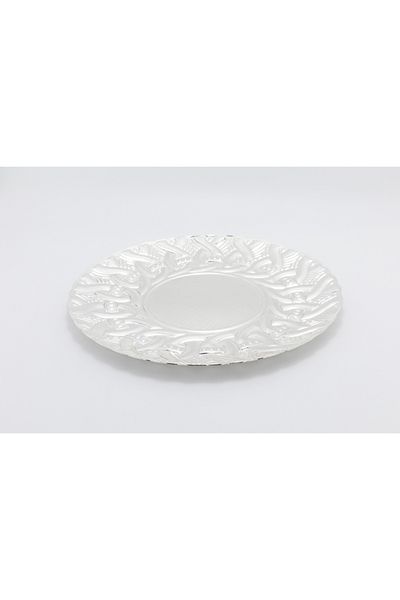 Dania Multi-Use Metal Tray Silver 35x35x2cm