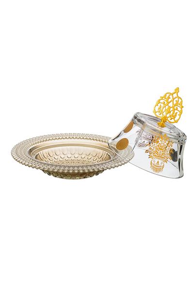 Byblos Tamreya With Date Cover And Sweets Made Of Glass And Turkish Manufacture