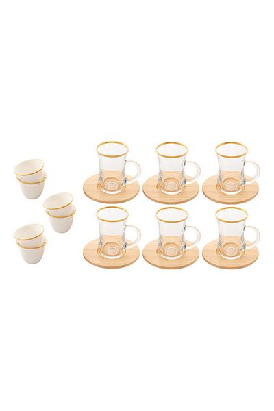 Byblos 18-Piece Coffee And Tea Set Multicolour 5x5x9cm