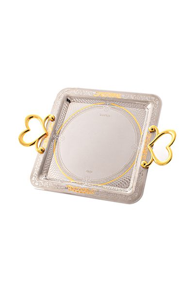 Dania 3-Piece Tray Set Silver