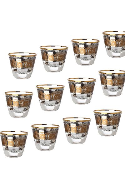 Dania A set of 12 Turkish-made Arabic coffee cups with elegant and unique designs