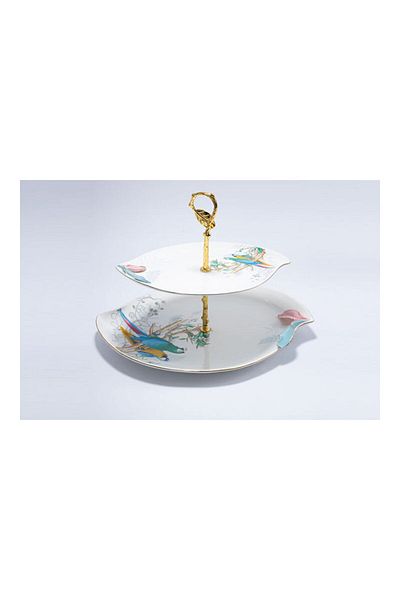 Dania Serveware With Holder Multicolour 32x24x20cm