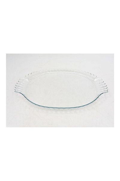 Generic طبق تقديم شفاف 38x38x3 سم