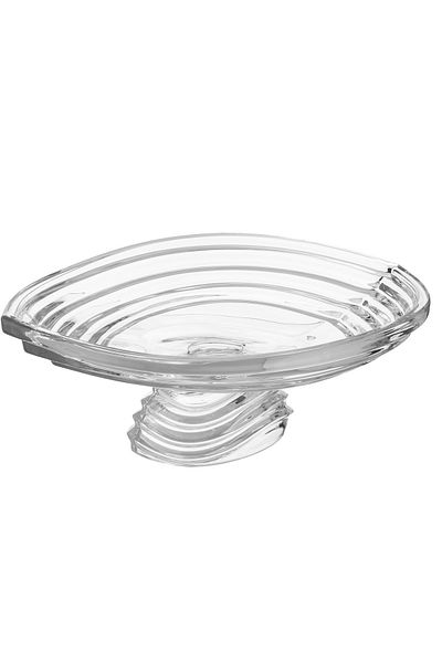 KAIDA Turkish crystal serving dish with base for sweets and fruits, multi-use