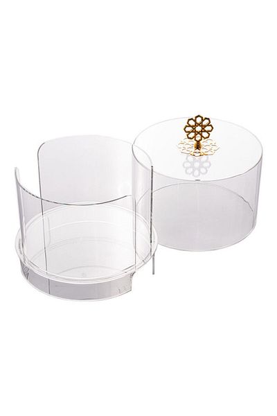 Dania Serving Bowl With Lid Clear 30x30x20cm