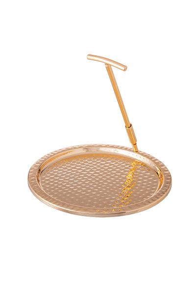 Dania Tea and coffee serving tray with stainless steel stand
