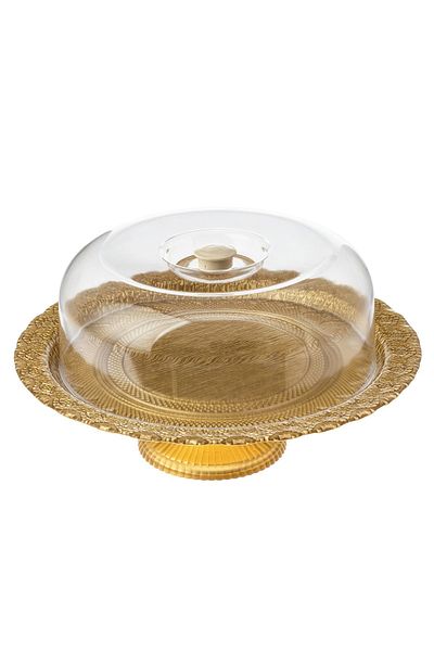 Dania Base glass cake plate with lid, size 30 cm height 10 cm