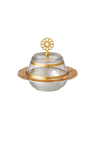 Byblos Tamreya With Date Cover And Sweets Made Of Glass And Turkish Manufacture