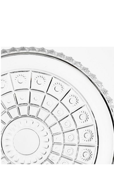 Delisoga A multi-use glass serving dish for sweets, fruits and nuts, size 35 cm