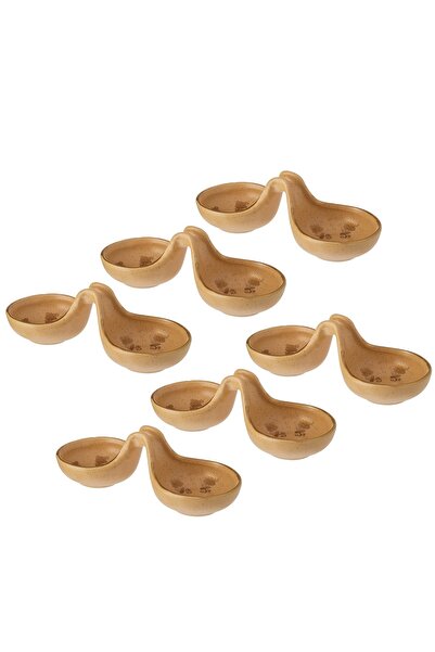 Dania حوض سيراميك للملح والفلفل، 6 قطع